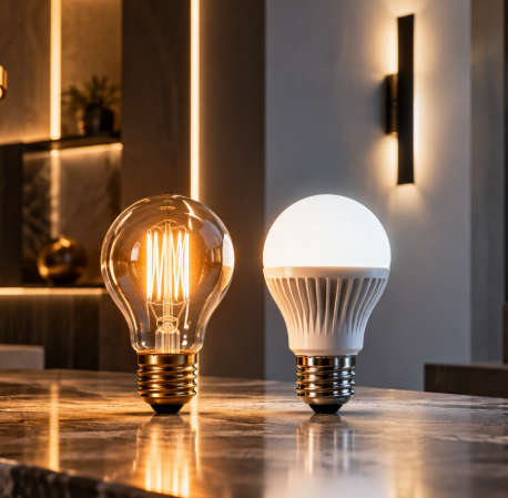 LED ve geleneksel ampuller; enerji tüketimi, kullanım ömrü, ısı üretimi ve ışık verimliliği açısından önemli farklılıklar gösterir. Bu içerikte iki aydınlatma teknolojisini karşılaştırarak hangi seçeneğin hangi kullanım alanlarında daha avantajlı olduğunu açıklıyoruz.