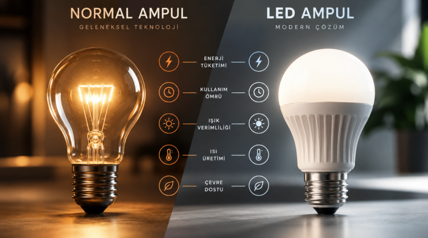 LED ve geleneksel ampuller; enerji tüketimi, kullanım ömrü, ısı üretimi ve ışık verimliliği açısından önemli farklılıklar gösterir. Bu içerikte iki aydınlatma teknolojisini karşılaştırarak hangi seçeneğin hangi kullanım alanlarında daha avantajlı olduğunu açıklıyoruz.