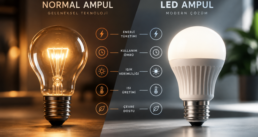 LED ve geleneksel ampuller; enerji tüketimi, kullanım ömrü, ısı üretimi ve ışık verimliliği açısından önemli farklılıklar gösterir. Bu içerikte iki aydınlatma teknolojisini karşılaştırarak hangi seçeneğin hangi kullanım alanlarında daha avantajlı olduğunu açıklıyoruz.